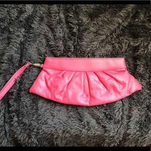 Pink clutch/wristlet